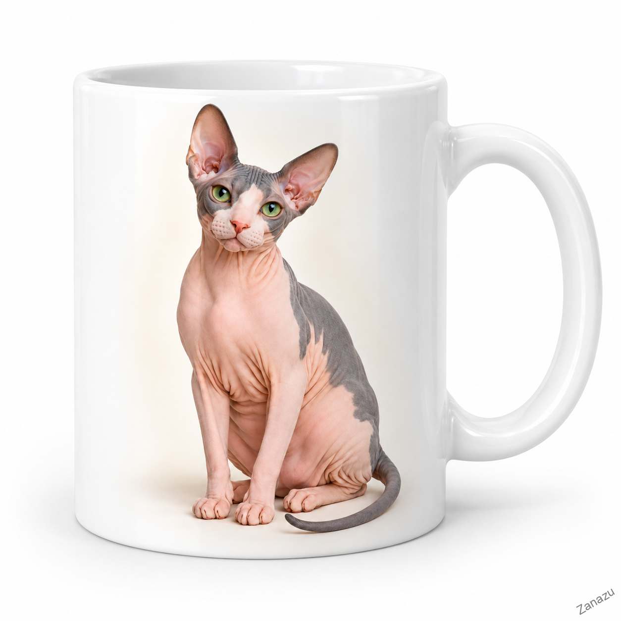 Keramický hrnek s kočkou Sphynx