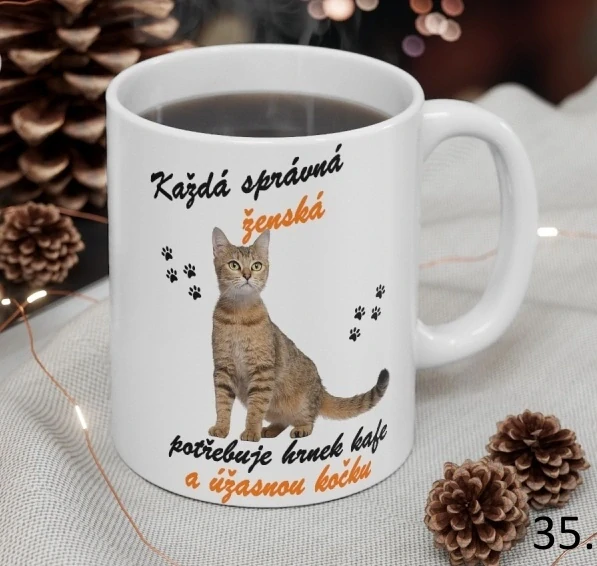 Keramický hrnek s kočkami